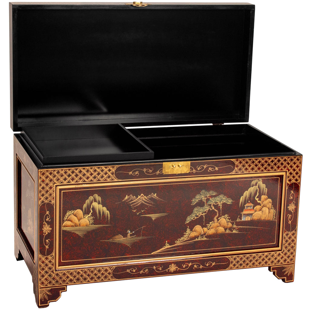 Lacquer and Wooden Storage Trunk C149
