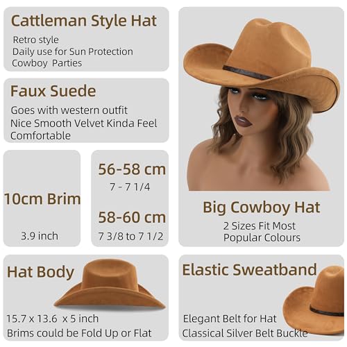 Wide Brim Cowboy Hat P4278