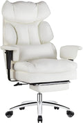 High Back Reclining Desk Chair with Footrest W64377