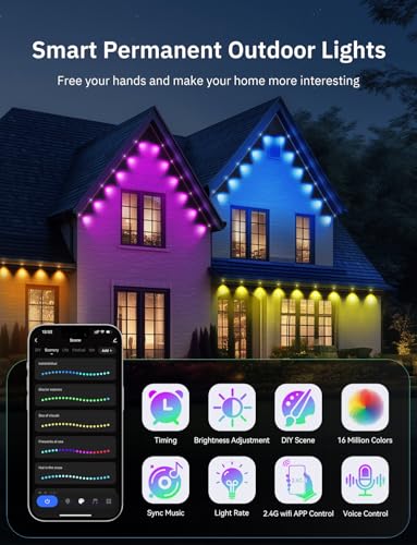 Permanent Outdoor Lights with DIY Colors E5906