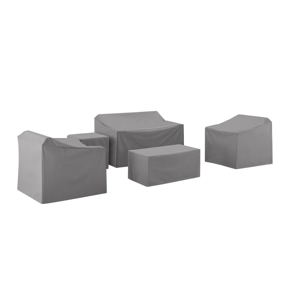 5Pc Furniture Cover Set Gray H131