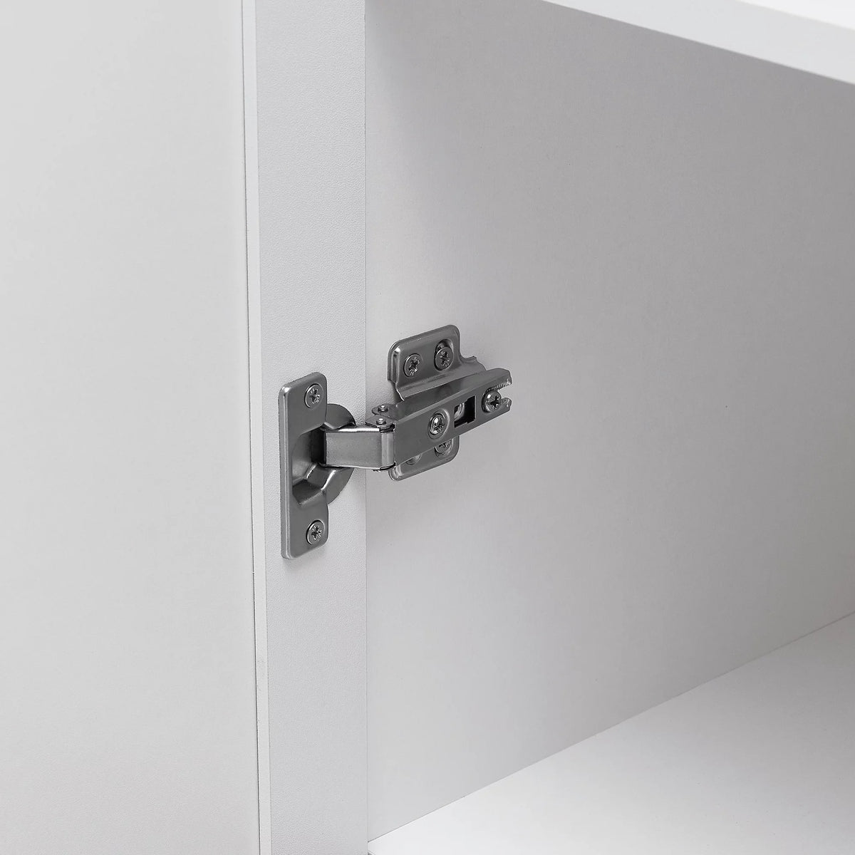 Tall Wood Bathroom Storage Cabinet with Adjustable Shelves J12328