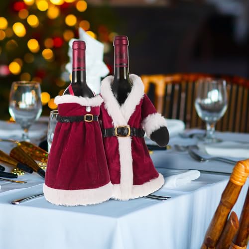 2pcs Christmas Wine Bottle Covers X177