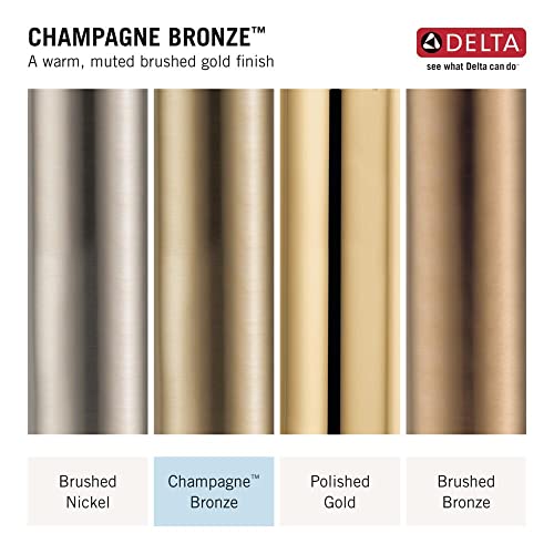Brushed Gold Single Hole Bathroom Faucet with Push-Pop Drain Y984459