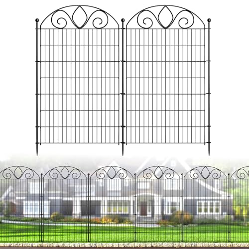 48" H x 21' L Rustproof Metal Garden Fence Panel B639