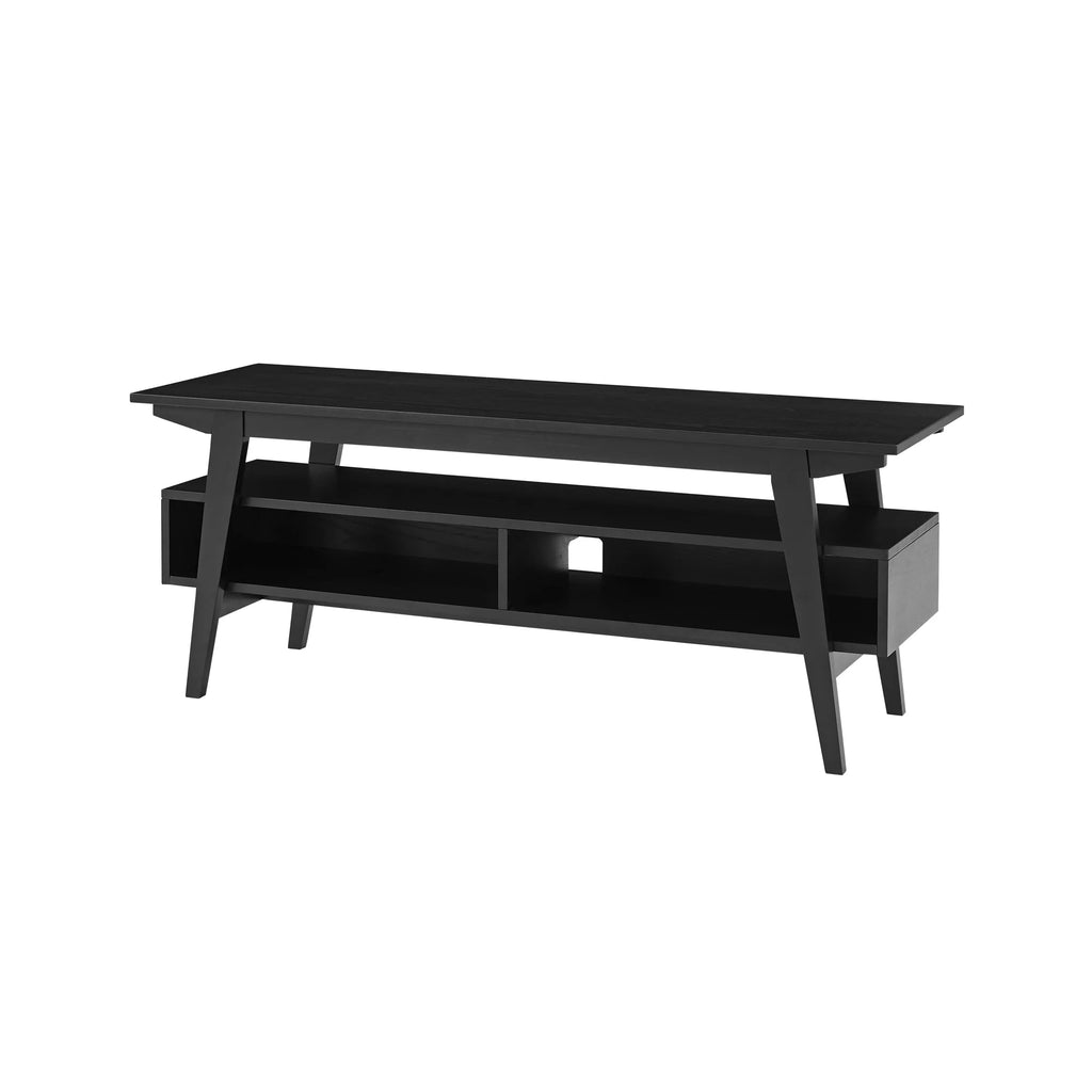 47" Black 2-Cubby TV Stand P1213