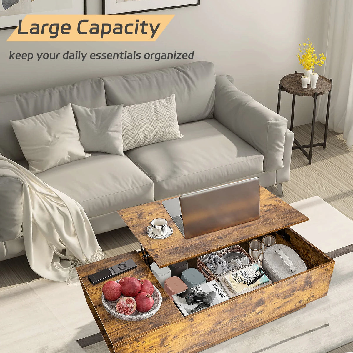 43" Lift Top Coffee Table with Storage H687