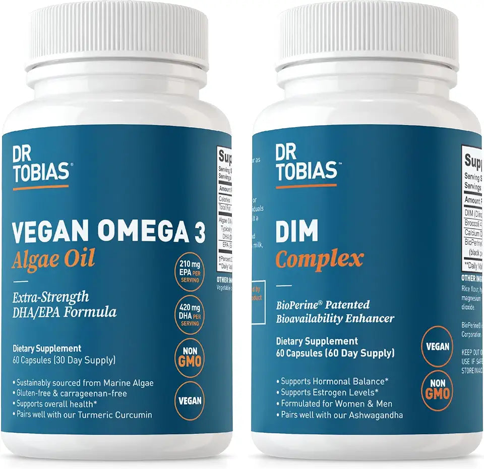 Vegan Omega 3 Algae Oil and DIM Complex N72216