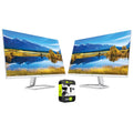 27 inch Full HD 1080p 75Hz FreeSync HDMI VGA IPS Monitor 2 Pack E36158