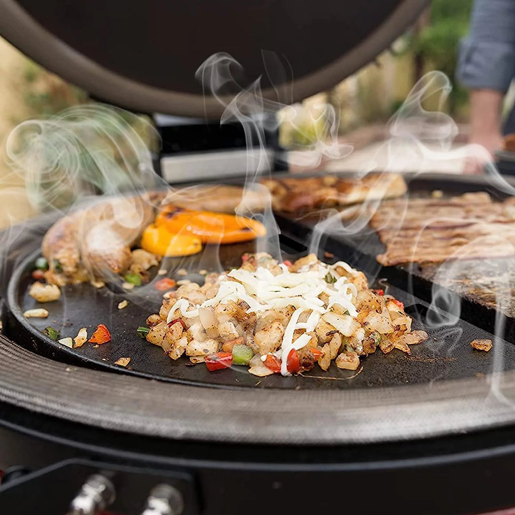 24” Half Moon Cast Iron Reversible Grill Griddle O42982