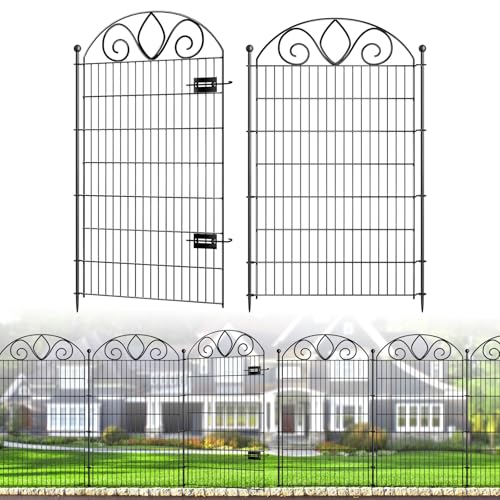 48" H x 21' L Rustproof Metal Garden Fence Panel B639