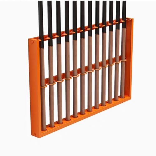 Wall Mount Pool Stick Holder Metal Cue Rack Black 60cm K7048
