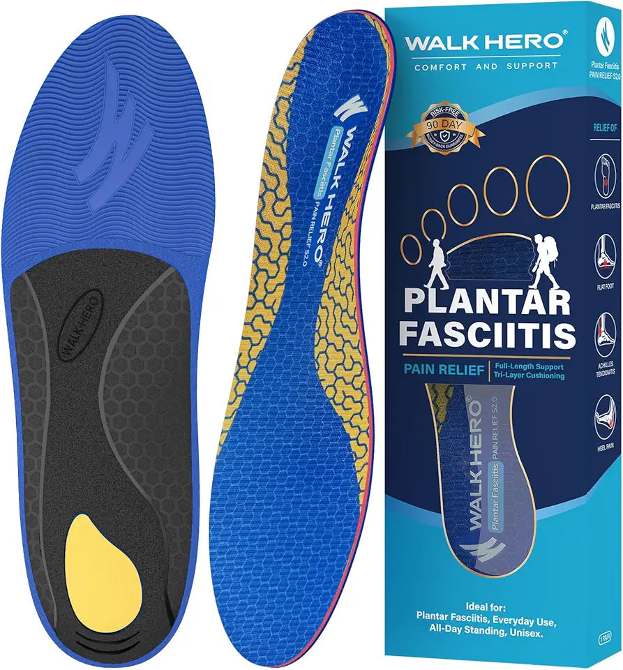 Arch Support Inserts Plantar Fasciitis Orthotic Insoles for Men Women N391