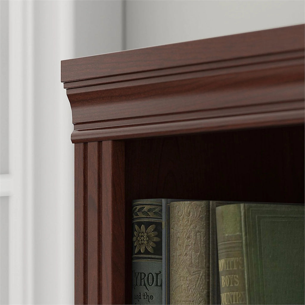 Tall 5 Shelf Bookcase Set of 2 Engineered Wood D1825