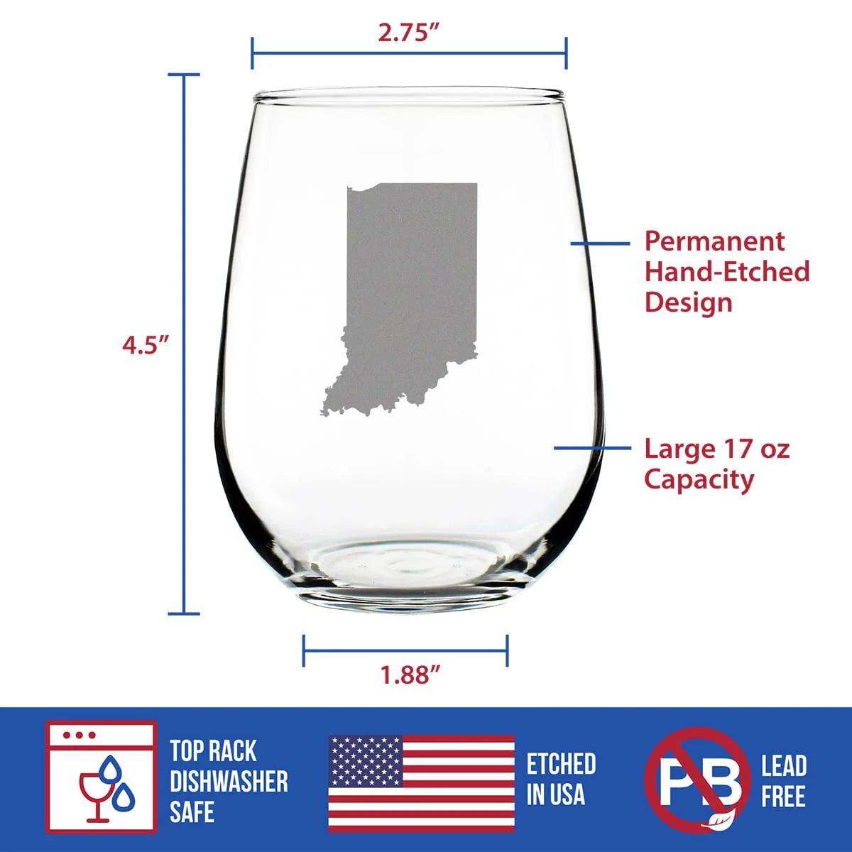 Stemless Wine Glass 17 Oz Q2494