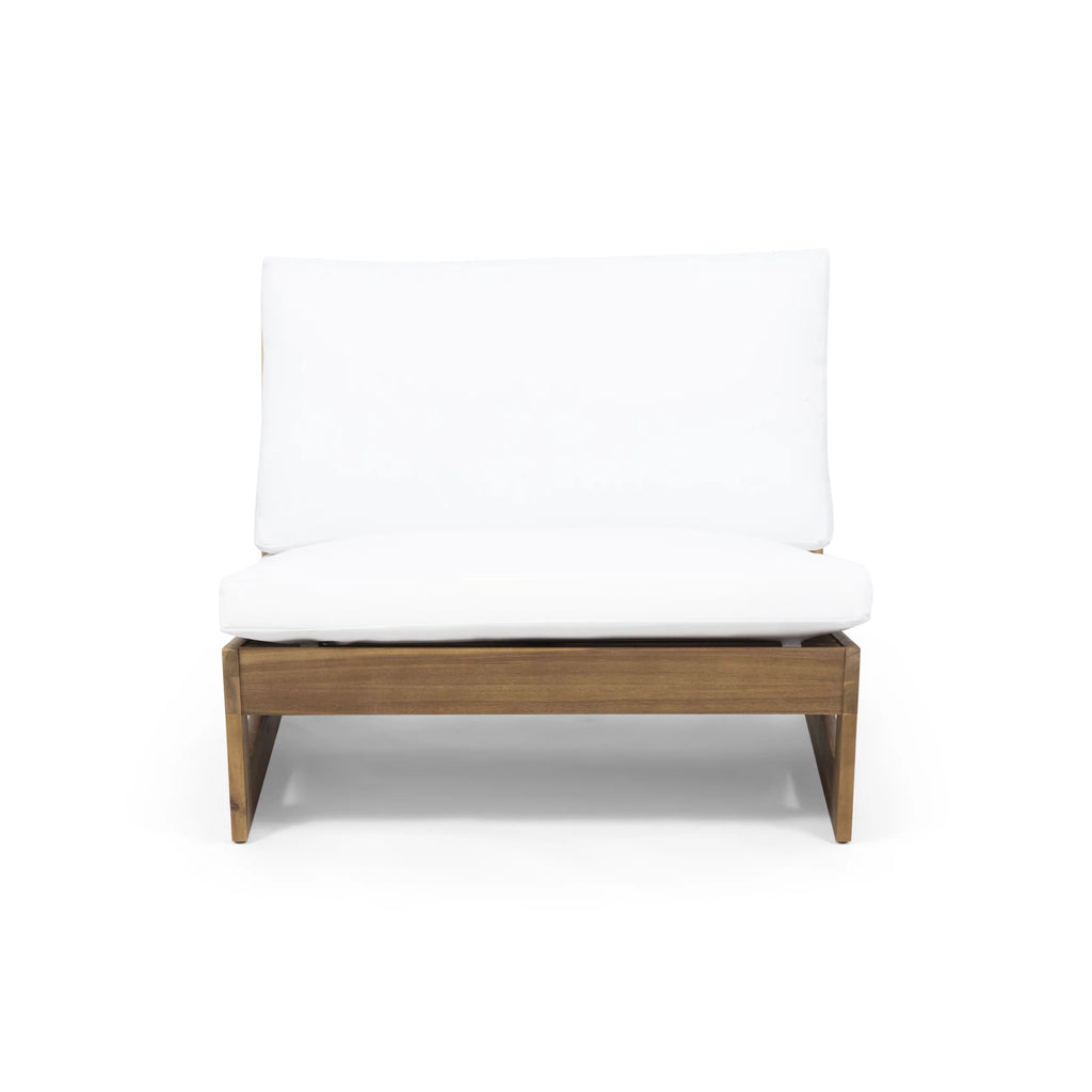 Acacia Wood Club Chair with Cushions X3405