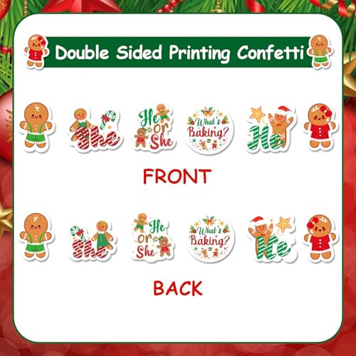200Pcs Red Green Gingerbread Man Confetti N82052