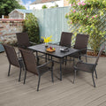 7 Pieces Wicker Rattan Patio Dining Set U5282