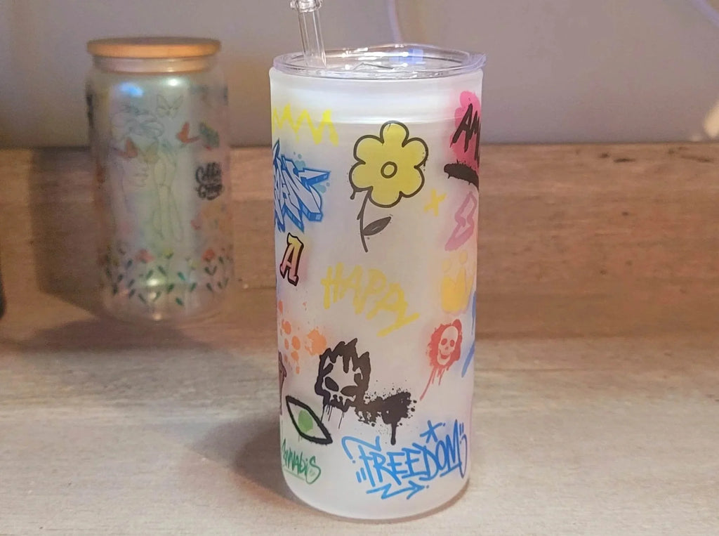 20 oz Beer Can Glass Q137179