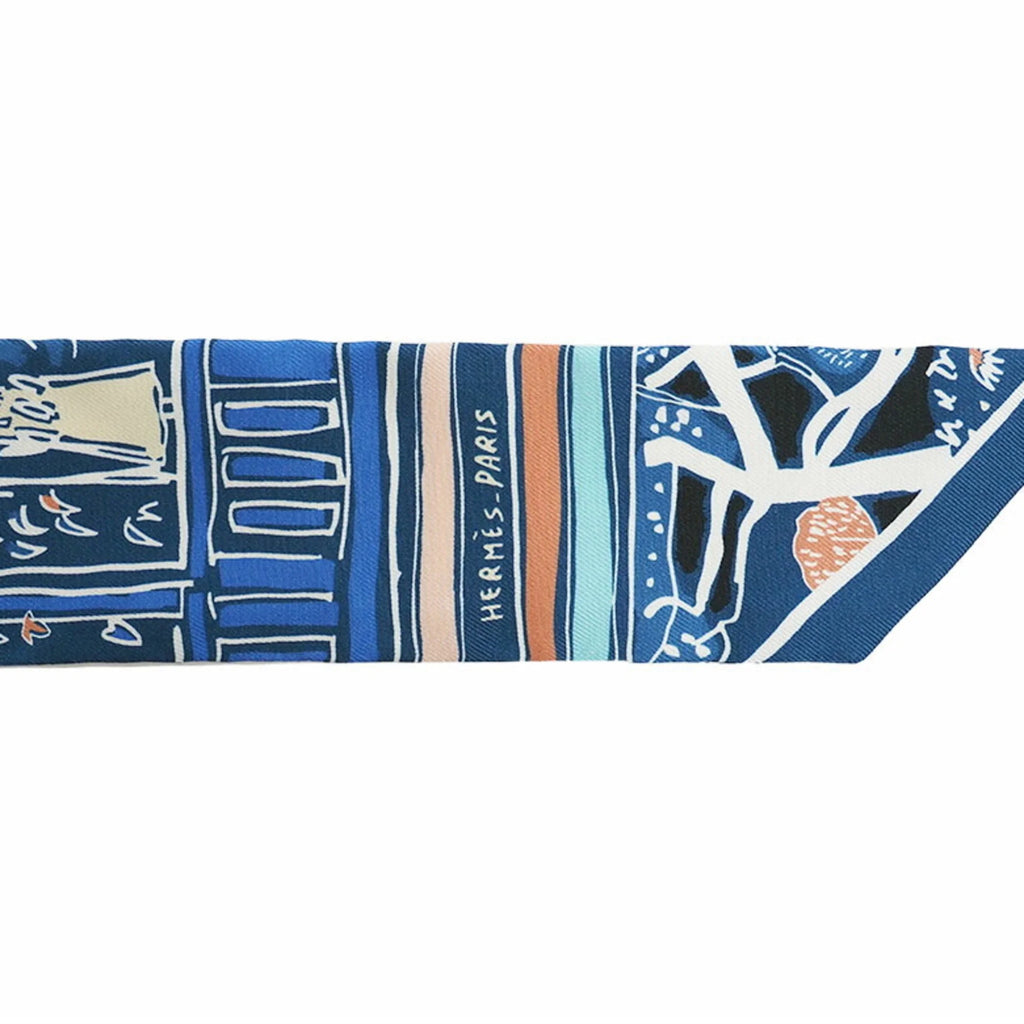 Blue Silk Scarf K32620