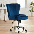 Blue Fabric Adjustable Office Chair F577