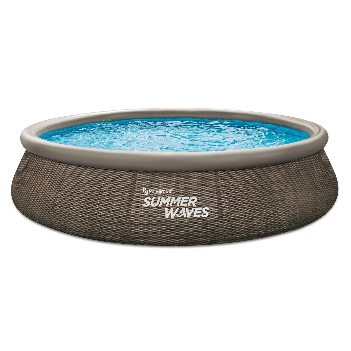 15 ft Dark Double Rattan Round Pool D758633