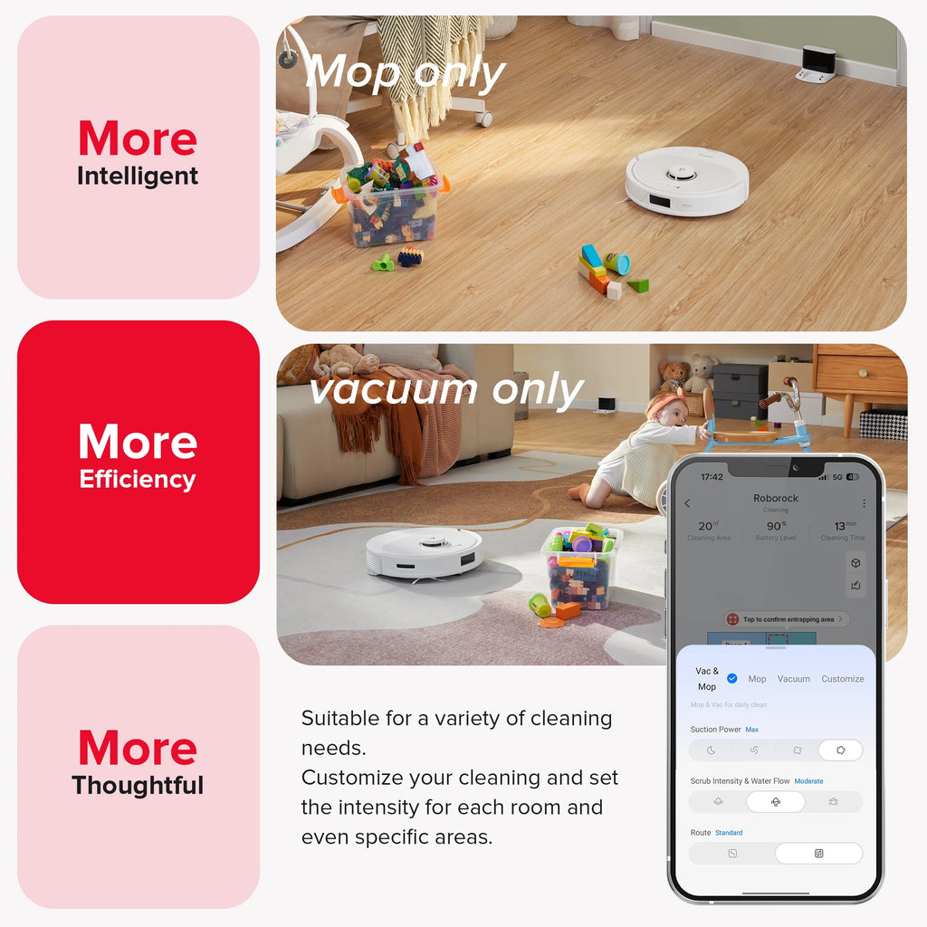 Robot Vacuum and Mop White Z1404
