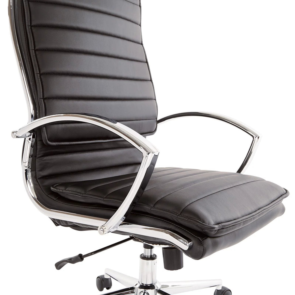 White Faux Leather High Back Manager's Chair Y50970