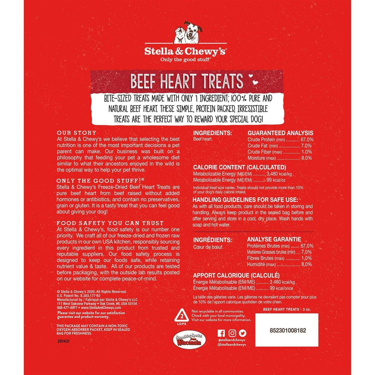 Freeze Dried Beef Dog Treats N2851