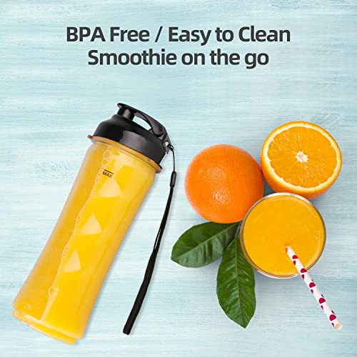 Personal Size 300 Watts Blender with 18 oz BPA-free Portable Bottle R5132