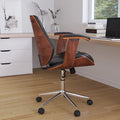 Black Faux Leather Ergonomic Office Chair G262473