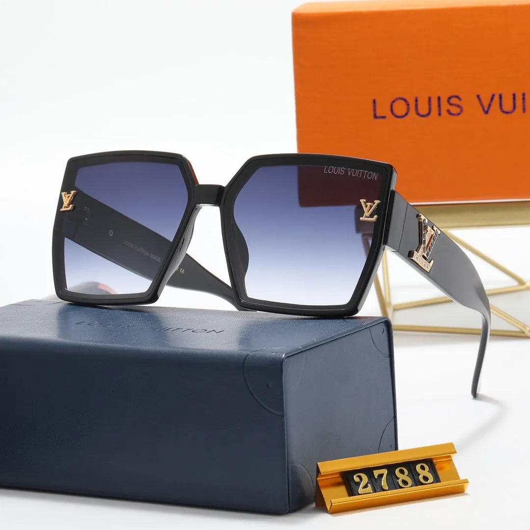 Square Rhinestone Polarized Sunglasses Z23410