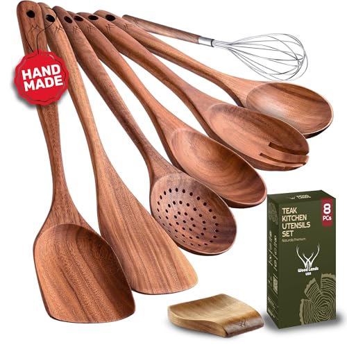Wooden Spoons and Spatulas 6-Piece Non-Stick Cookware Z396195