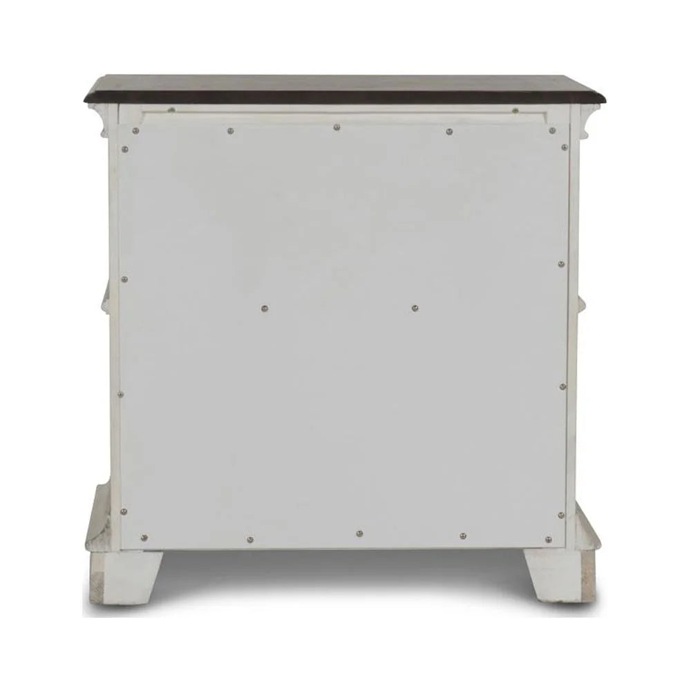 Antique White Solid Wood Frame Nightstand P82457
