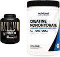 100% Whey Protein Powder Chocolate 4 lb & Creatine Monohydrate Micronized Powder 500G Z49092