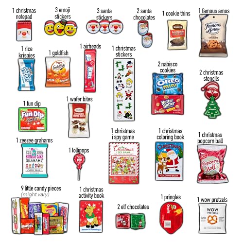 Christmas Stocking Stuffed Candy Snacks Chocolates I79124