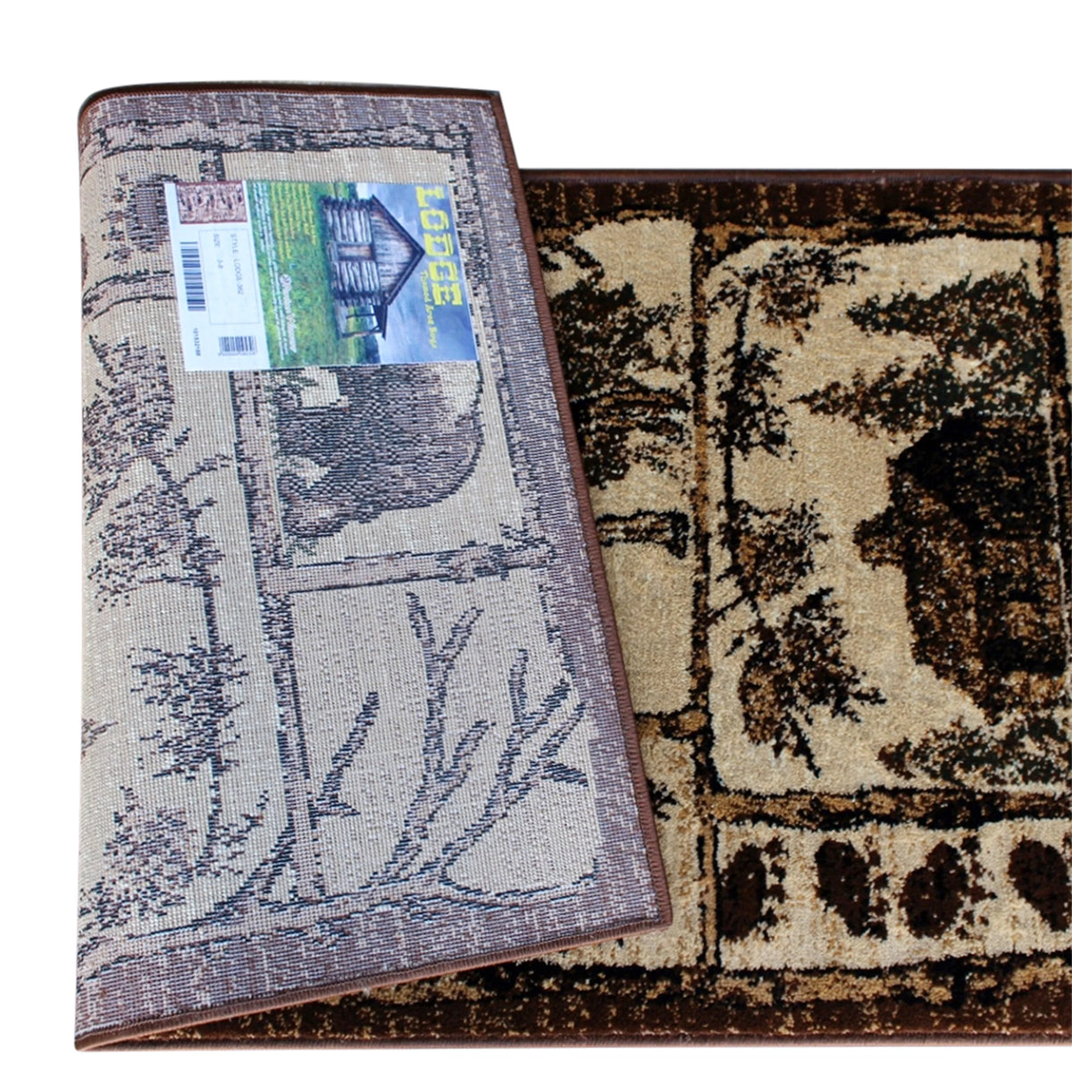 Cabin Style Area Rug Runner 2 Feet 2 Inch X 7 Feet 2 Inch T622