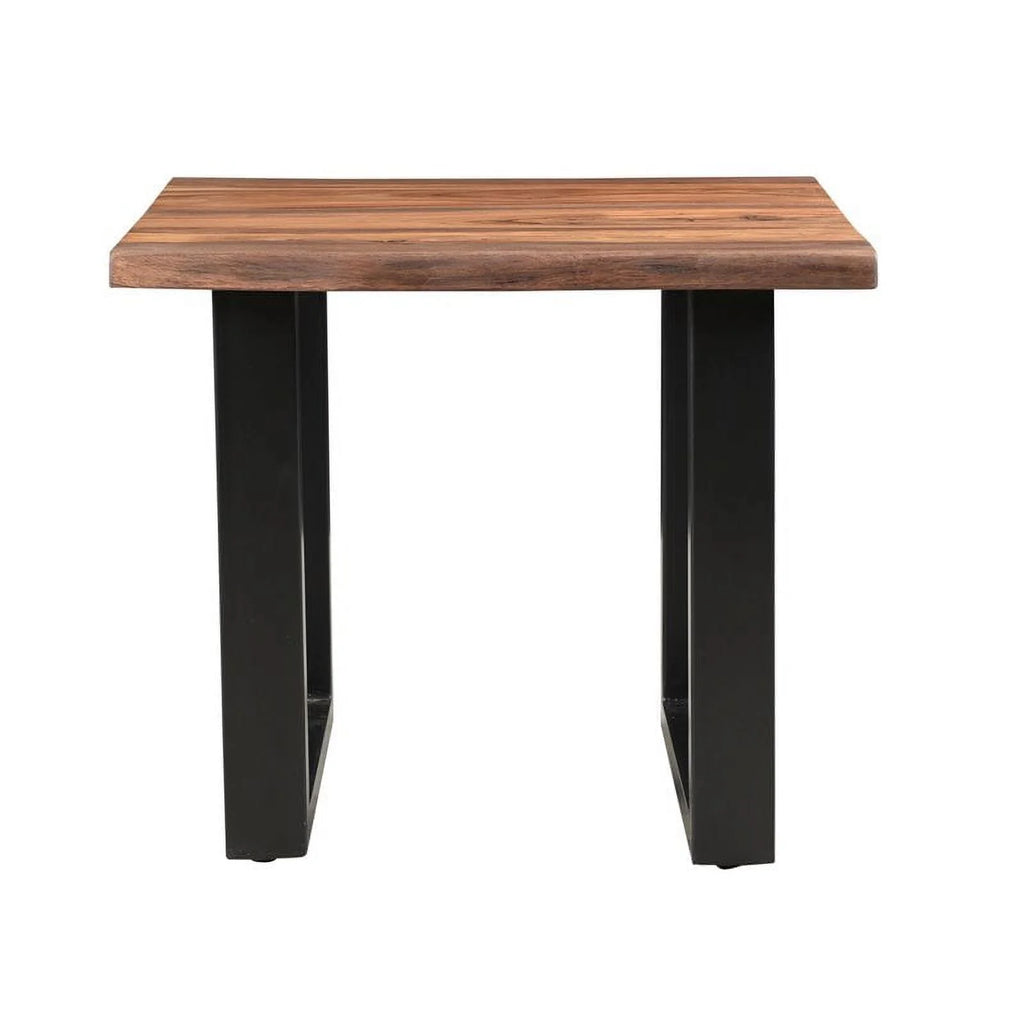 Wood and Metal End Table I42450