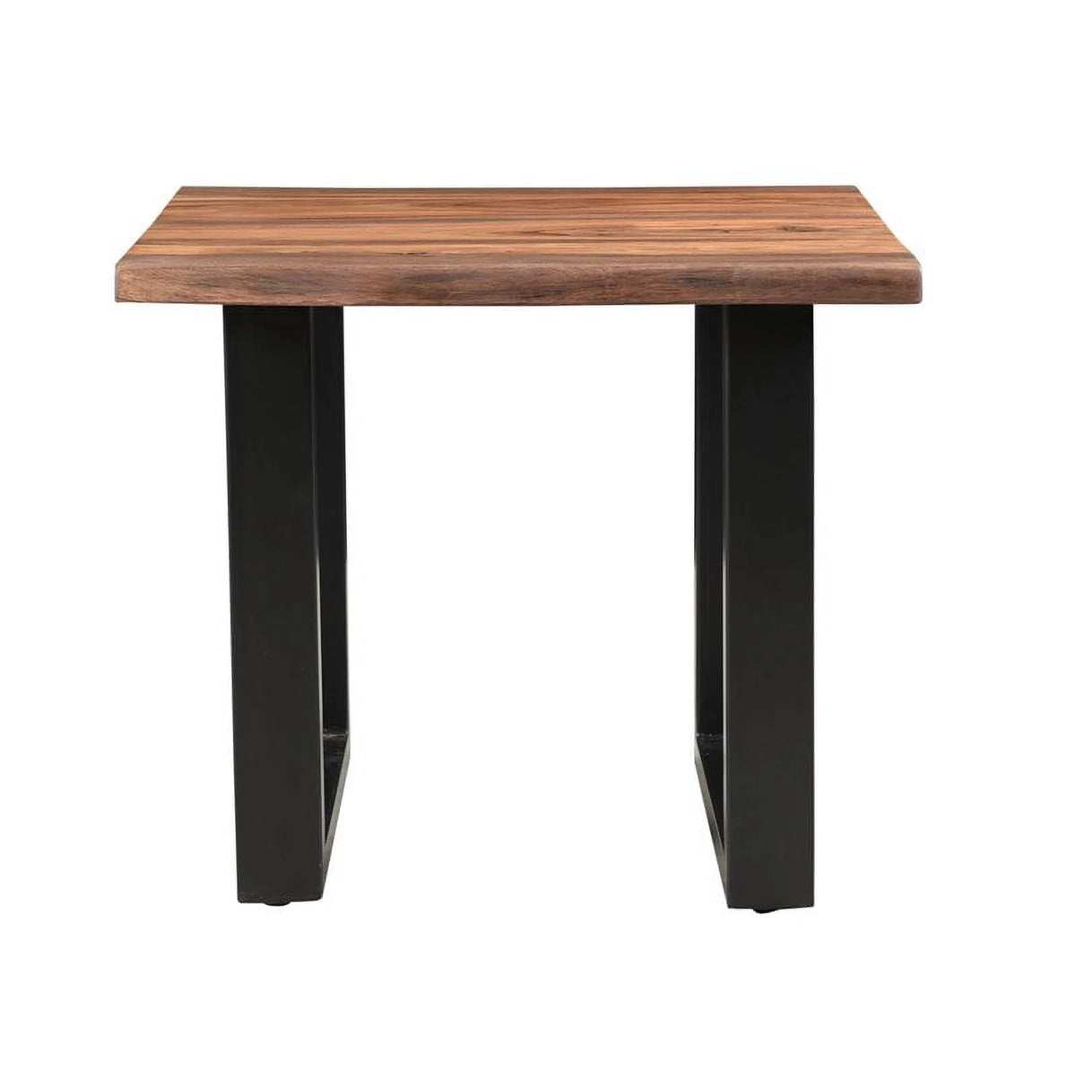Wood and Metal End Table I42450