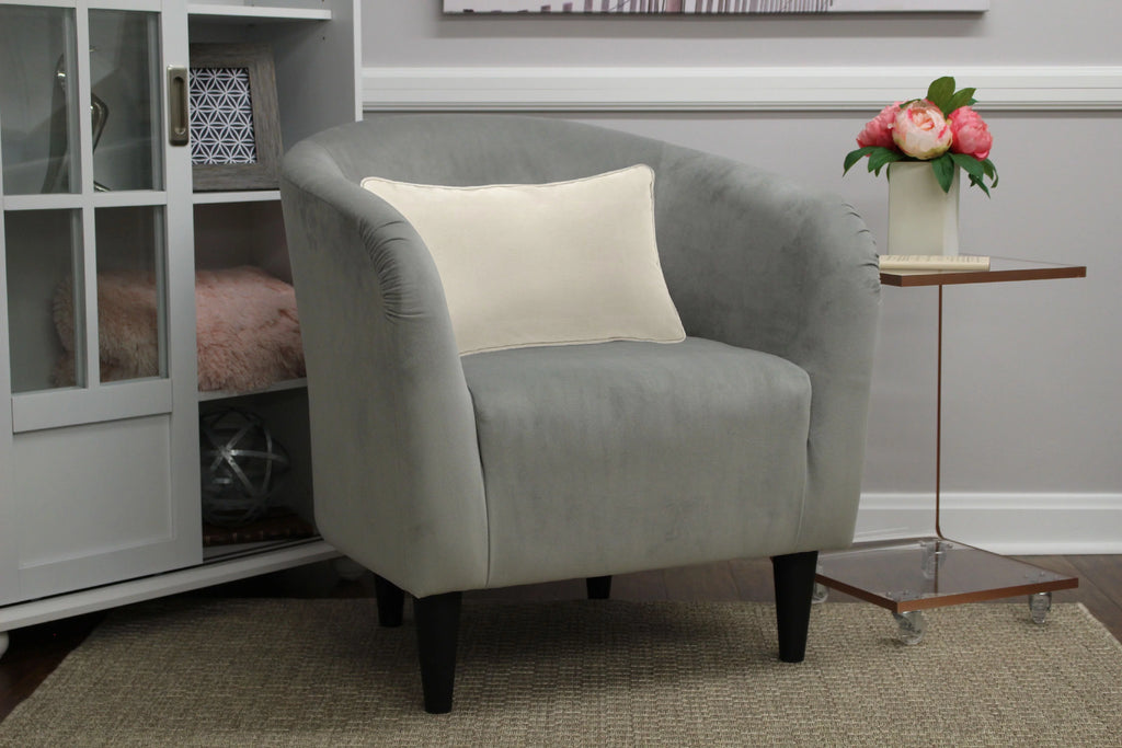 Dove Gray Microfiber Accent Chair G4462