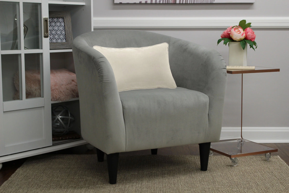 Dove Gray Microfiber Accent Chair G4462