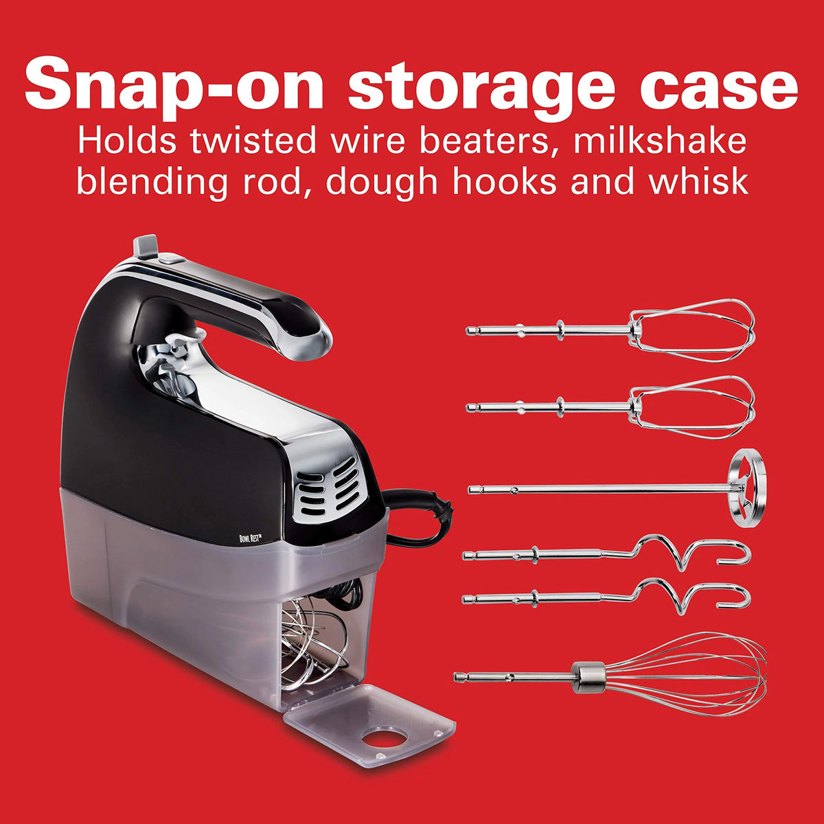 Black 6-Speed Electric Hand Mixer M480794