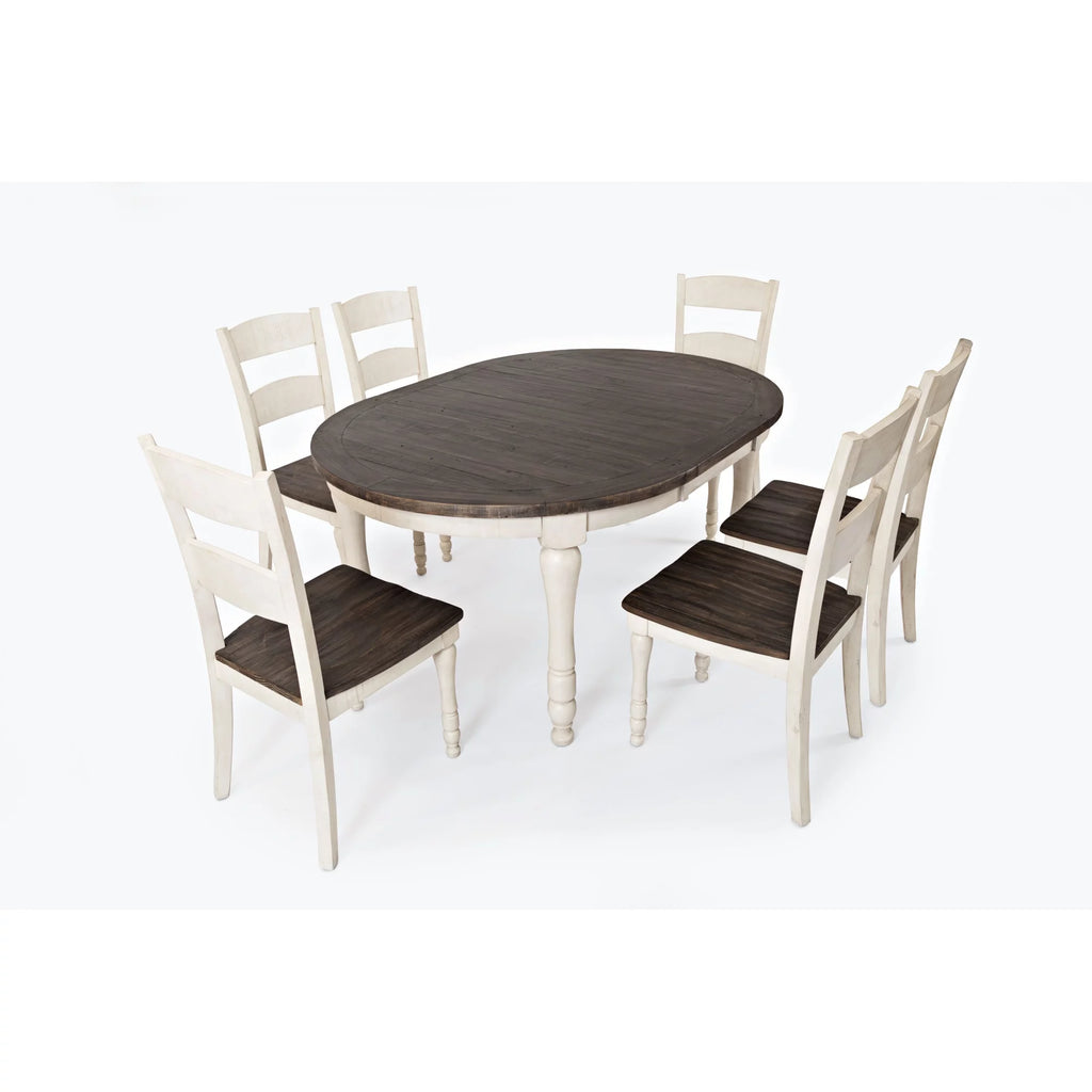 Reclaimed Pine Oval 7-Piece Dining Set U898