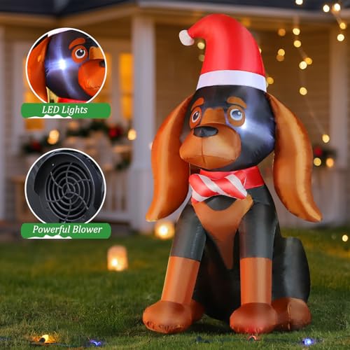 7FT Christmas Inflatable Snowman with LED Light O23615