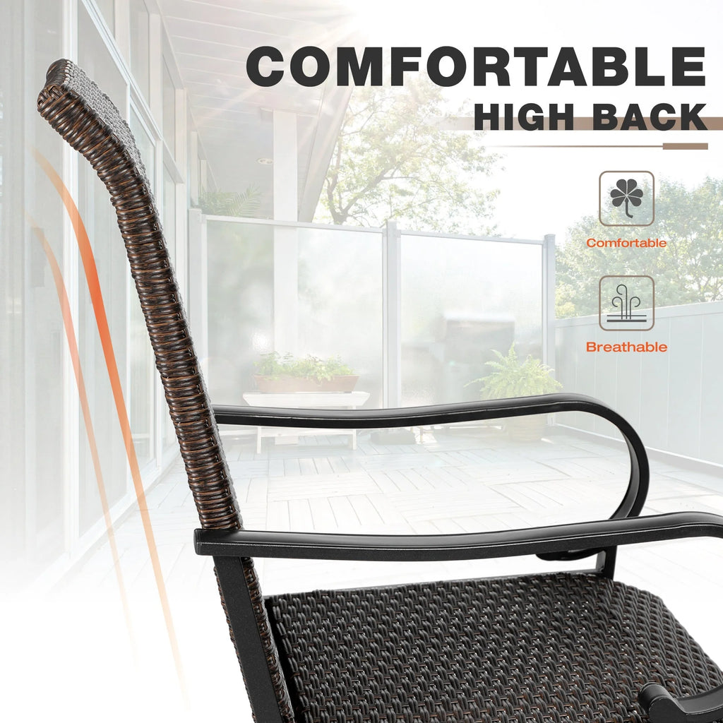 7 Pieces Wicker Rattan Patio Dining Set U5282
