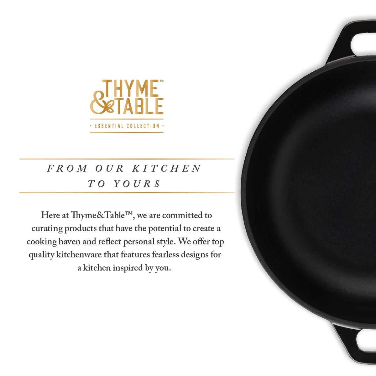 5.2 QT Enameled Cast Iron Braiser T382