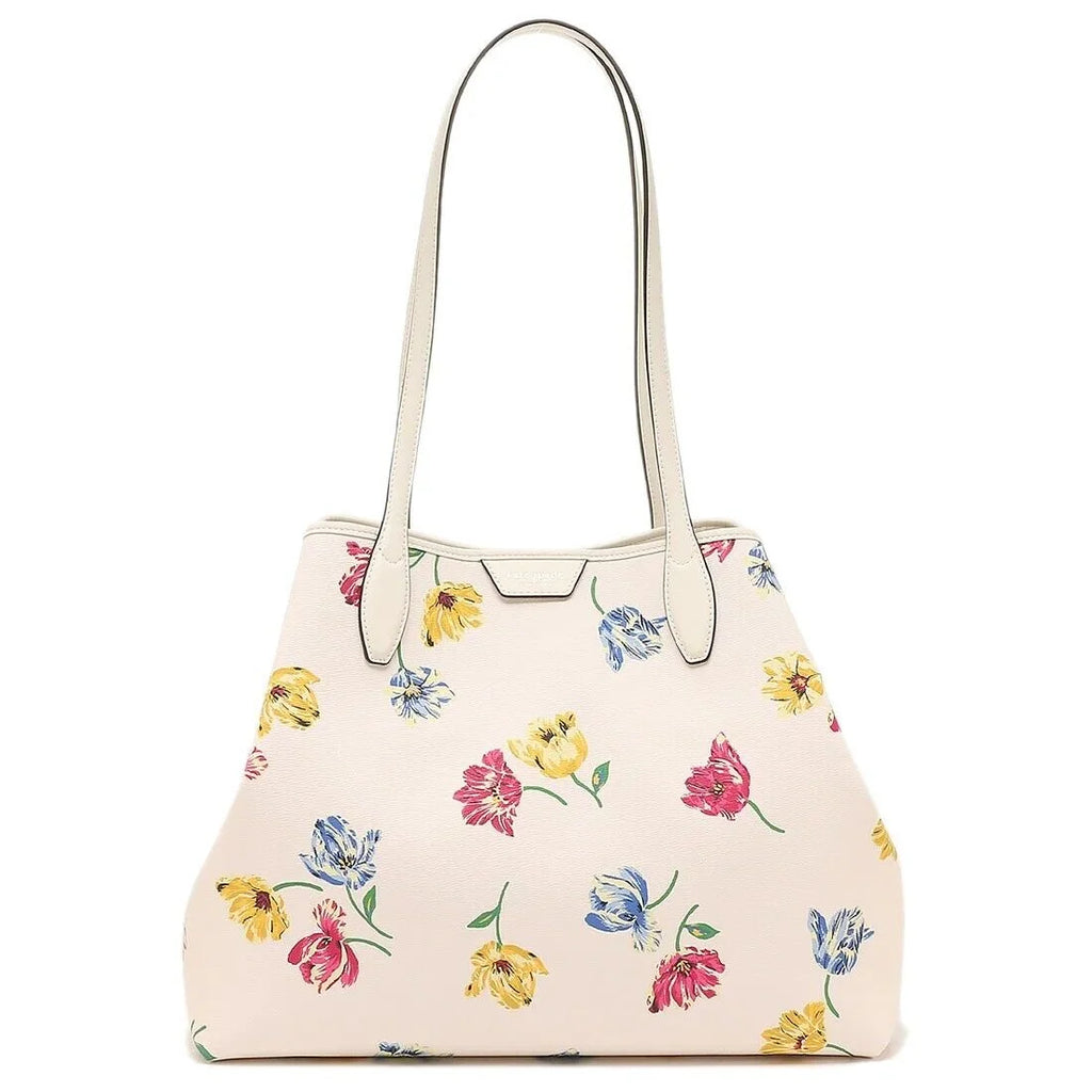 Ivory Floral Tote Bag Q567529
