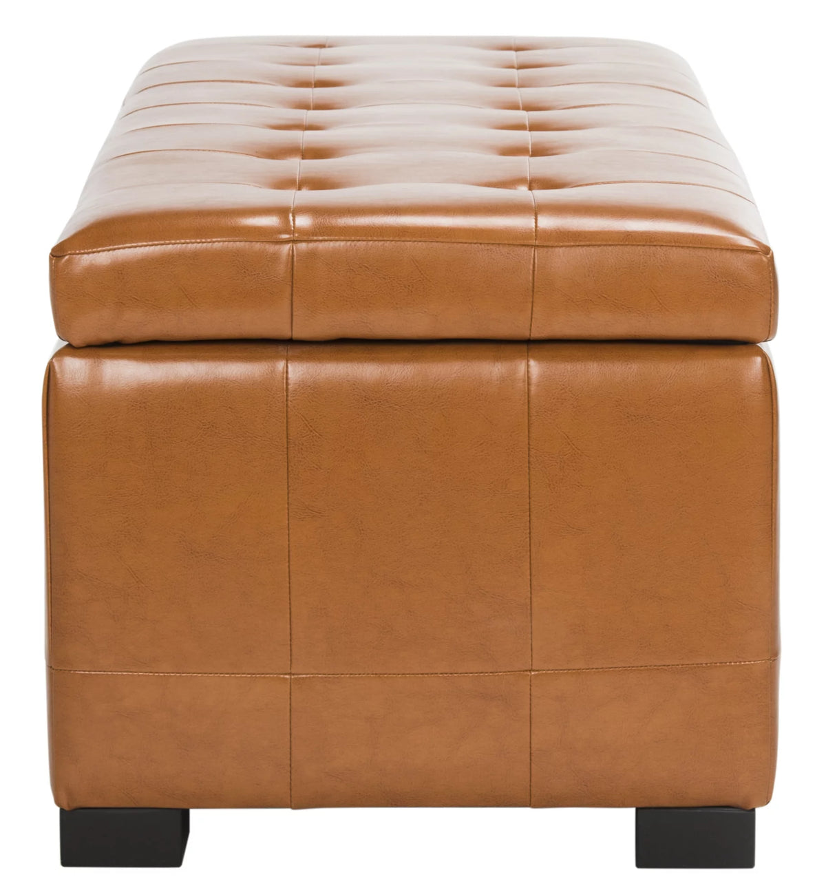 Large Rustic Tufted Storage Bench B918