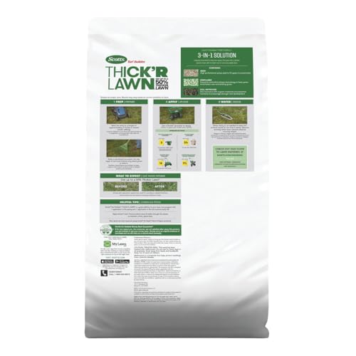 Grass Seed, Fertilizer, and Soil Improver for Tall Fescue, 4,000 sq. ft., 40 lbs. B124