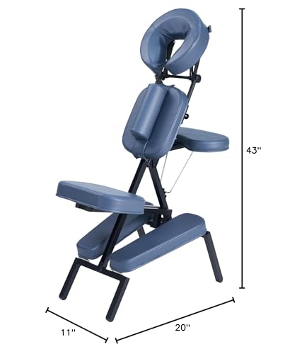 Blue Lightweight Folding Tattoo Massage Chair H67236